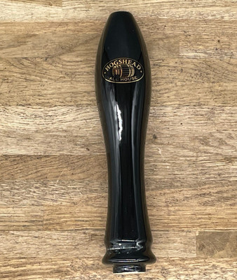 Hogshead Ale schwarz Keramik Bier Zapfhahn Griff 9 Zoll hoch Hausbar Pub Höhle