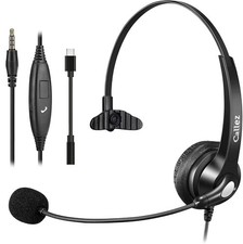 Callez 3.5mm Jack Cell Phone Headset with Microphone Noise Cancelling for PC Lap