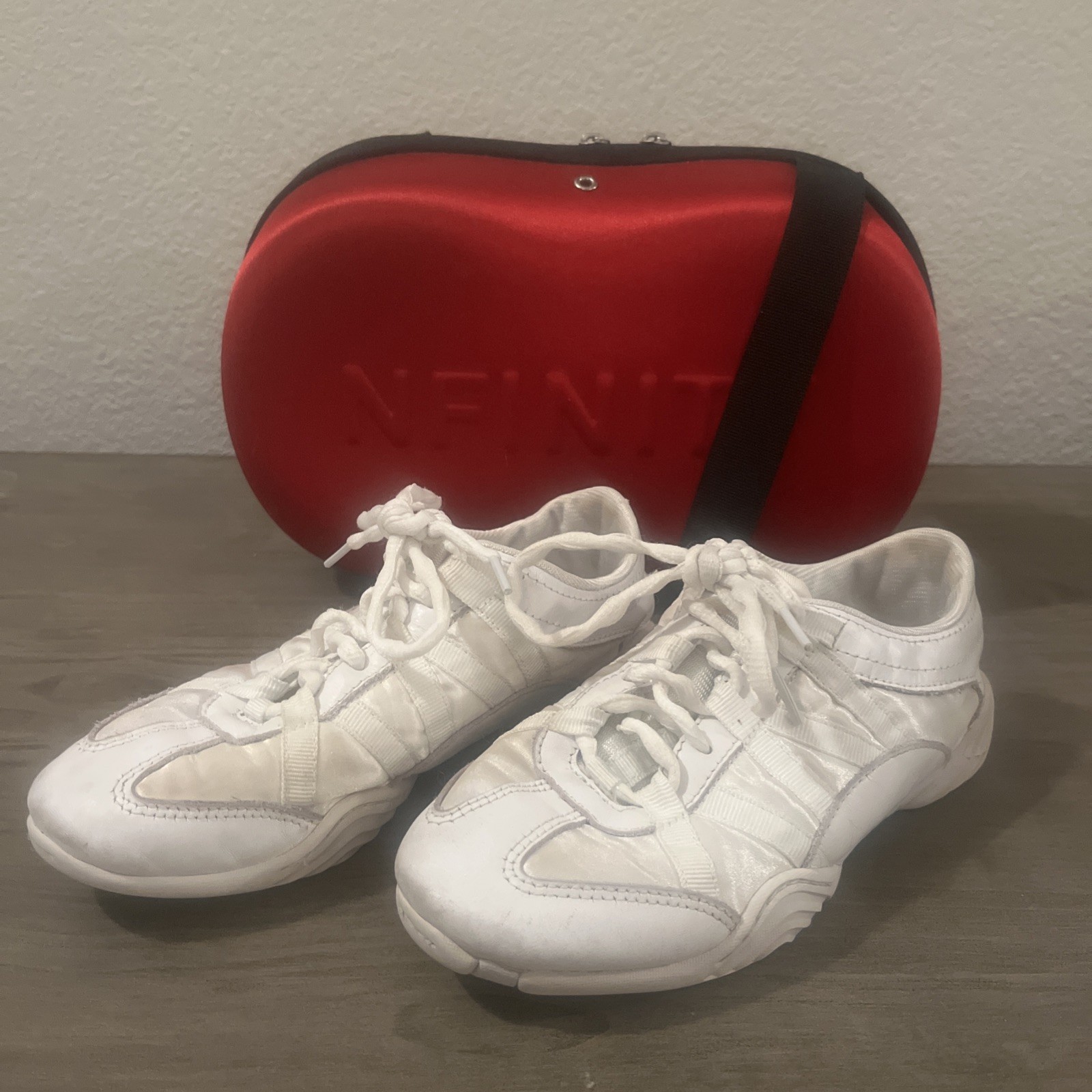 Nfinity Evolution Cheerleading White Leather Comp… - image 1