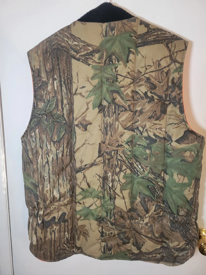 Vintage Walls Blizzard Pruf Mens Size L Tall Realtree Camo Reversible Orange... - Image 2 of 4
