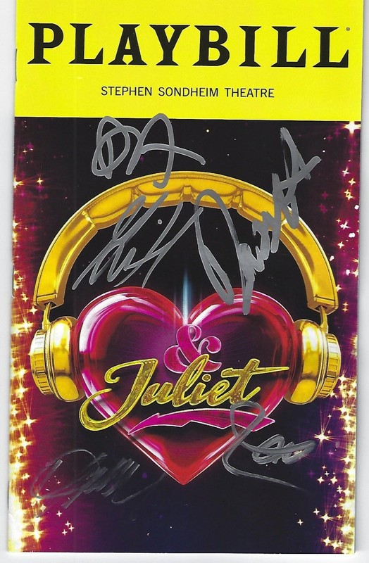 & JULIET CAST SIGNED AUTOGRAPHED PLAYBILL APRIL 2026 BROADWAY GIANNA HARRIS