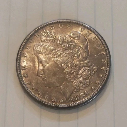 1881 Morgan Silver Dollar $1 Coin 0.9 Fineness US Silver Unertified Collectible
