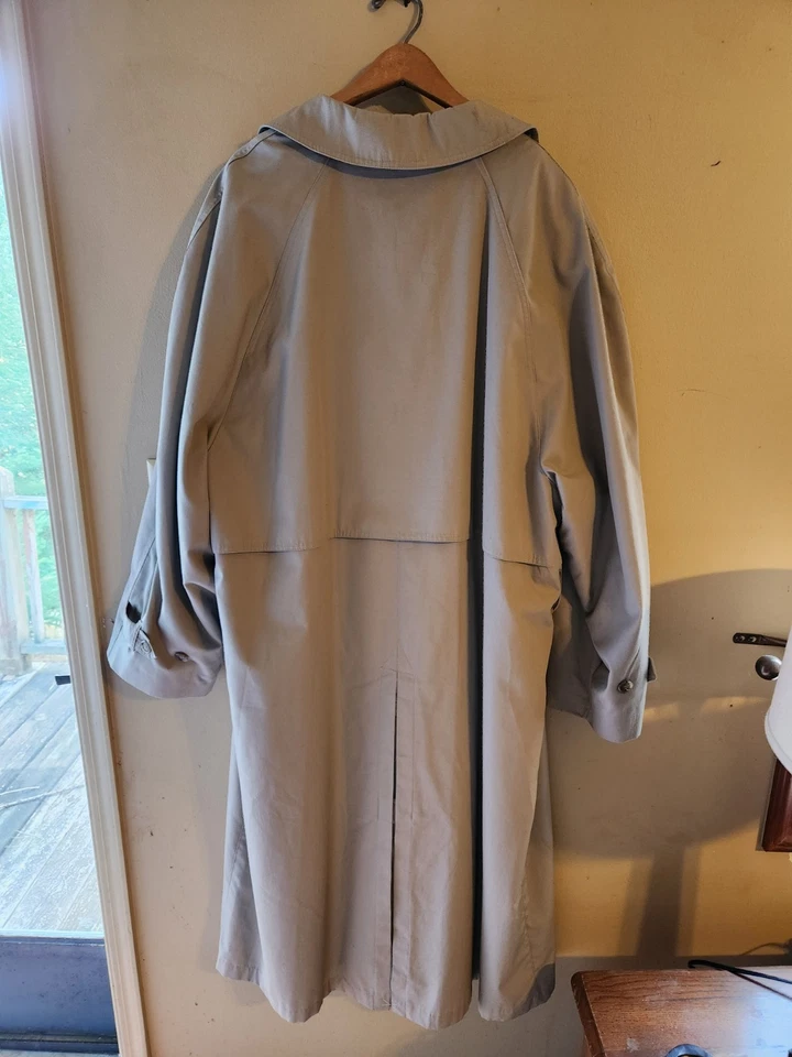 Gabardina para hombre Cassic London niebla en color tostado claro forrada muy bonita 46R Foto 4 de 4