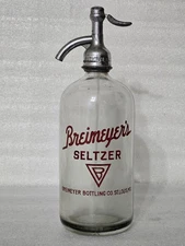 Breimeyer's Bottling Co. St. Louis Seltzer / Soda Siphon Bottle, Vintage