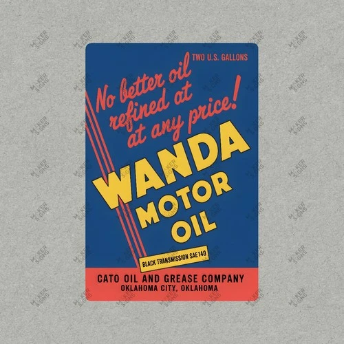 Vintage Style Wanda Motor Oil Metal Sign Oklahoma Gas Route 66 Retro #910452