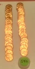 Roll Of 50  BU 1954-S  Lincoln Wheat Cents Penny MS  Gem UNCIRCULATED A1