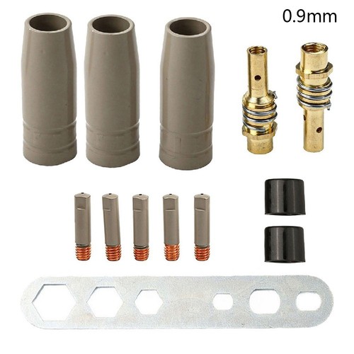 Set ugelli di rivestimento punta in rame 13 pezzi per saldatura 15AK 0,9 mm per protezione - Foto 1 di 11