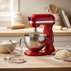 Stainless Steel Attachments 3-Piece for KitchenAid 5.5-6 QT Bowl-Lift Stand M...
