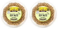 2 Pack Dried Soybeans (Soynuts) Roasted Salted 14 Oz. Kosher