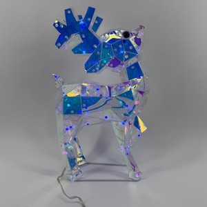 Kringle Express Holographic LED Deer Figure Iridescent Christmas Decor H494145