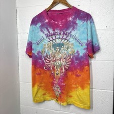 Vintage 06  Jimi Hendrix Experience Tee Y2K Tie Dye Band T-Shirt Size Medium