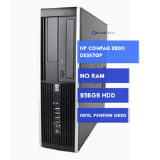 HP Compaq Desktop Computer PC - Intel Pentium G620 - 256GB HDD - NO RAM NO OS