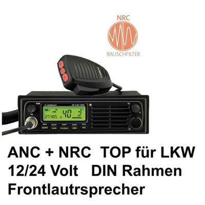 Albrecht AE 6491 ANC+NRC LKW Frontlautsprecher CB Funkgerät DIN 12/24V