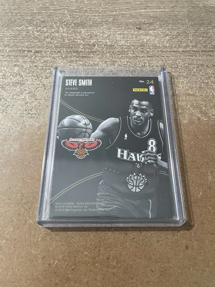 2015-16 Panini Black Gold Vintage Gold Autograph #24 STEVE SMITH #’D /149 - Image 2 of 2