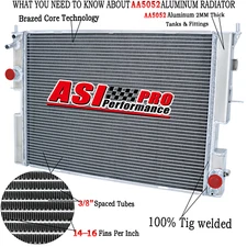 ASI 4 Row Aluminum Radiator For 1999-2004 Land Rover Discovery II TD5 4X4 2.5L