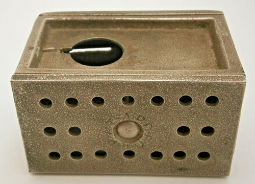 1890's Cast Iron Trunk for "TRUNK ON DOLLY" Still bank Mfg. In USA by Piaget - Picture 5 of 6