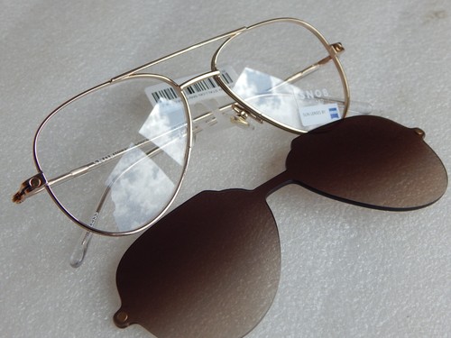 Snob Milano SNV131M Eyewear Gold Damen Brille Clip Sonnenbrille von Zeiss - Bild 3 von 12