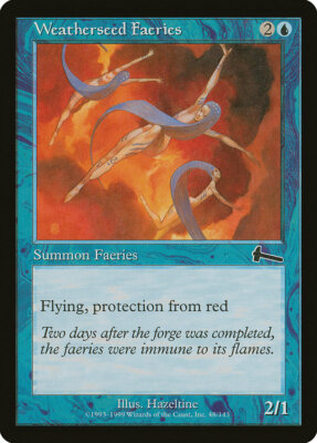 Magic MTG Tradingcard Urza's Legacy 1999 Weatherseed Faeries 48/143