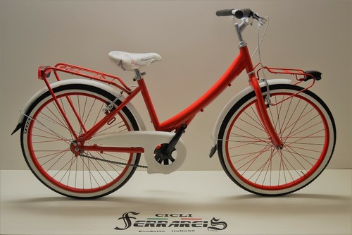 Bici trekking city bike da bambina 24 rossa in alluminio personalizzabile |  eBay