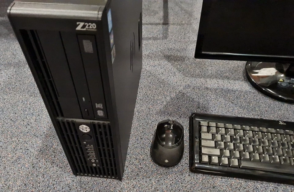 HP Pro 6300 SFF i7-3770 8GB 250GB SSD + AOC 23 Inch Monitor + K/Board + Mouse - Image 2 of 4