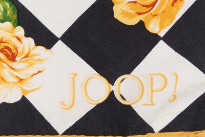 Foulard Carré JOOP! En Soie - Vintage Bleu Géométrique - Femme