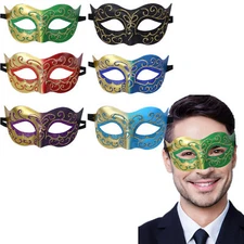 Masquerade Mask for Men Classic Venetian Mens Mask for Costume Theme Party Mardi