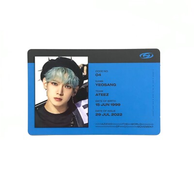 ATEEZ] THE WORLD EP.1 / Guerrilla / A ver.(파) Official ID Card | eBay