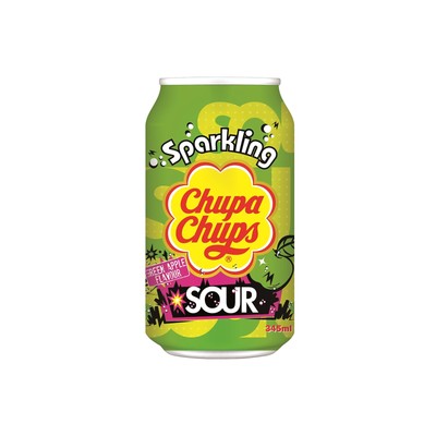 Chupa Chups Sparkling Sour Green Apple 345ml inkl. 0,25  Pfand pro Dose