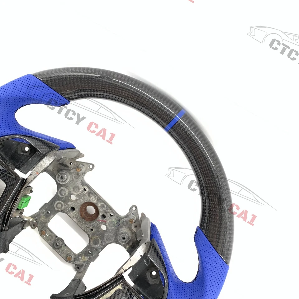 Volante de fibra de carbono personalizado para Honda Accord 8ª generación 2008-2012 Odyssey Foto 4 de 4