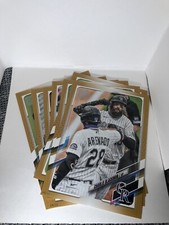 2021 Topps Series 1 Rockies 5x7 Jumbo Gold Edition #04/10 TEAM SET