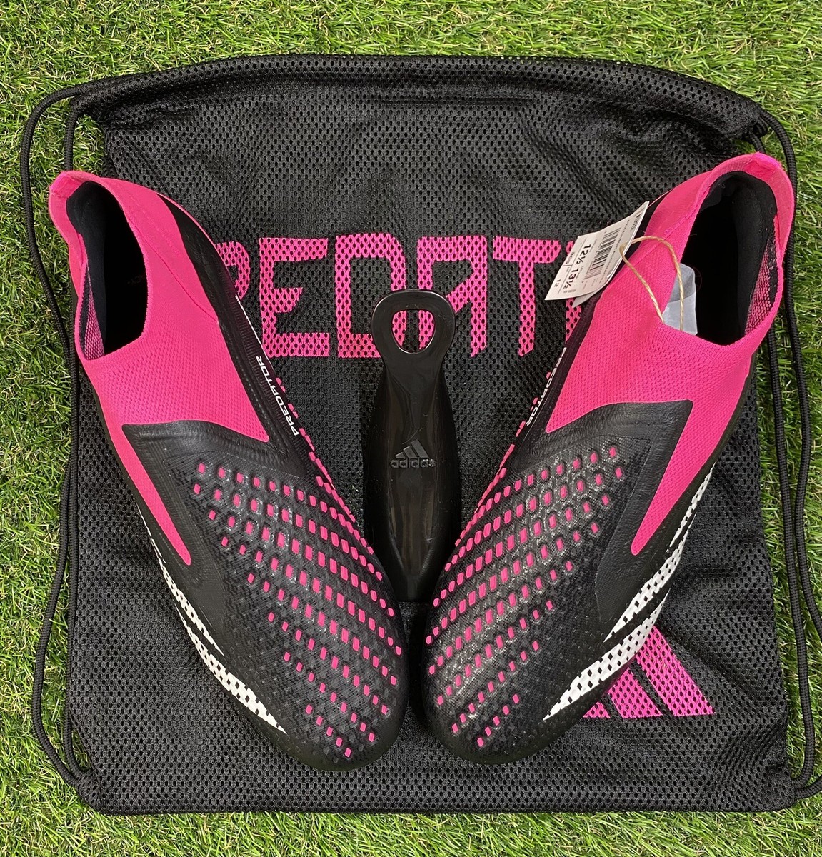 Adidas Predator Accuracy+ FG Black Pink Soccer Cleats GW4557  display picture 1