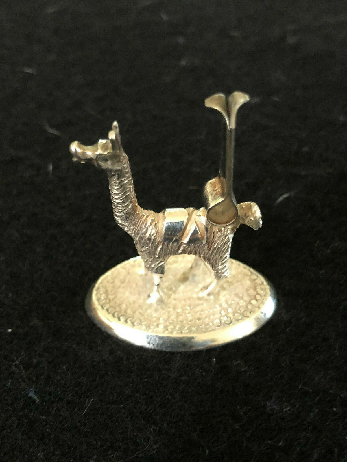 Set of 12 Llama Shaped Peruvian 925 Sterling Placecard and Cocktail