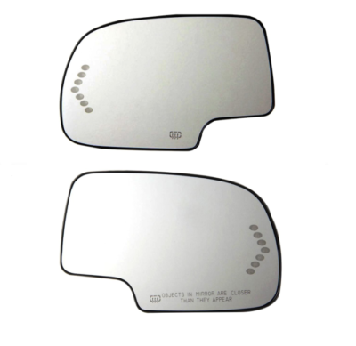 Roane Auto Parts Passenger Side Mirror Glass – Heated With LED Signal, Fits 2003-07 Cadillac & Chevy