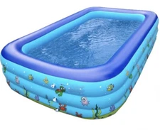 Intime Giant inflatable Family Swimming Pool 5’11”L x 4’7”W x 2’H