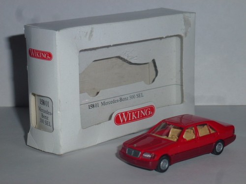 0270-Wiking 15801 Mercedes Benz 500 SEL     rojo                   1/87 | Zustand: Usado