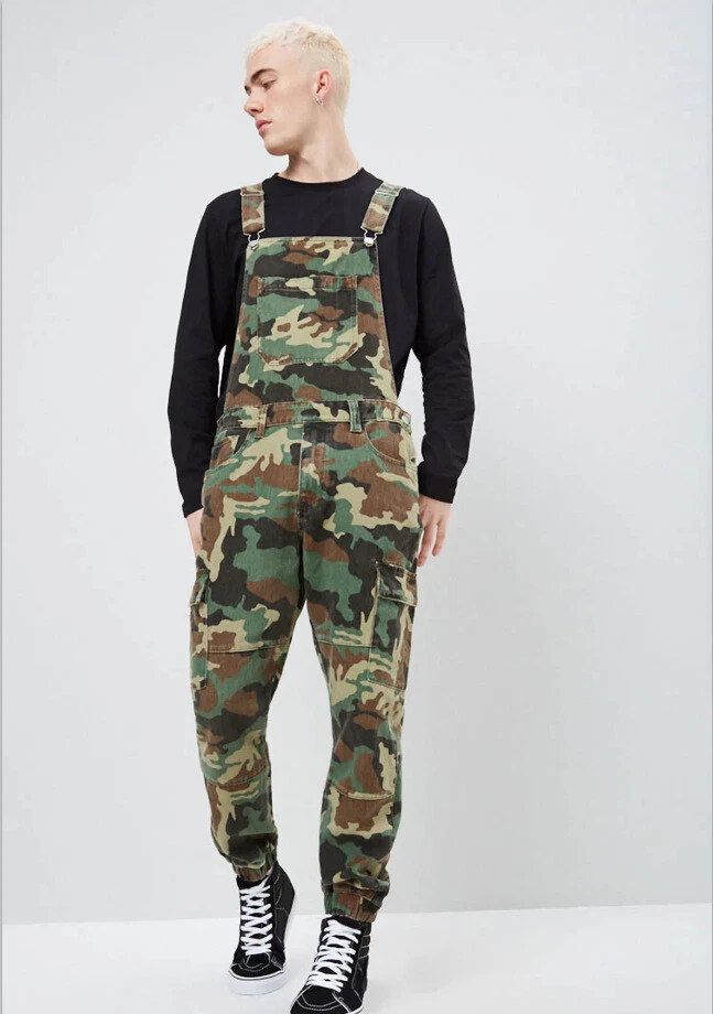 Skinny fit hotsell overalls mens