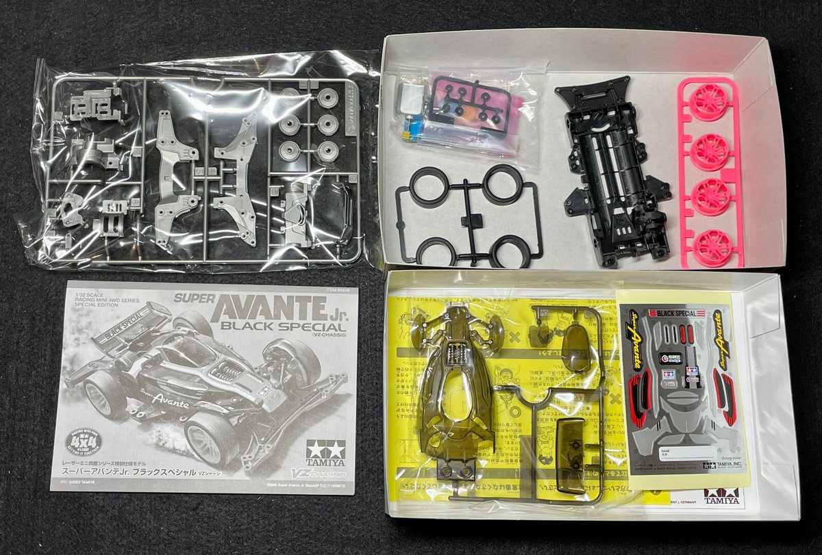 アクセサリー　色々　H 564g 東な6-1118① TAMIYA 95648 Mini 4WD SUPER AVANTE Jr. Black Special (VZ