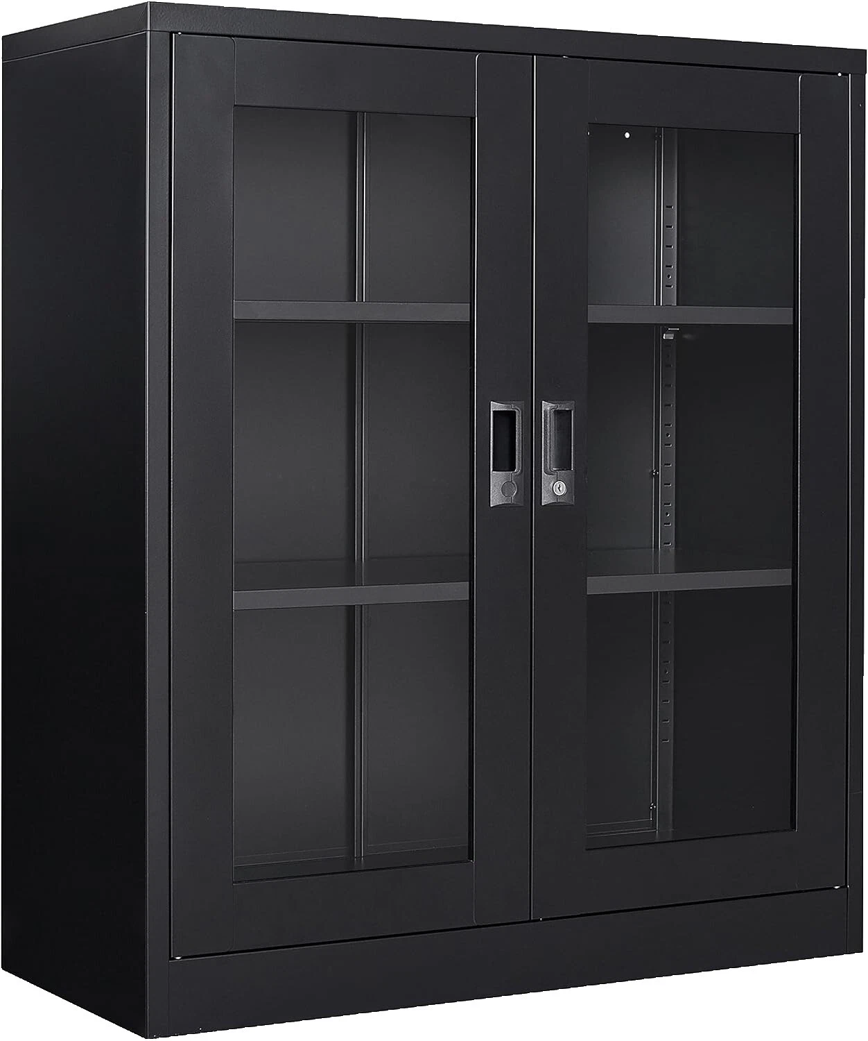 Vitrinas de cristal negro