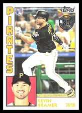 Kevin Kramer 2019  Topps #84R-KK   SN299   1984 Baseball Rookies Black