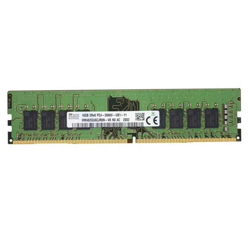 Hynix 64GB 4X16GB DDR4 2666MHz PC4-21300 2RX8 UDIMM Memory Ram HMA82GU6CJR8N-VK - Image 2 of 4