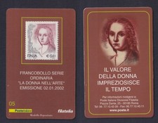 Philatelic Card The Woman In Art 2002