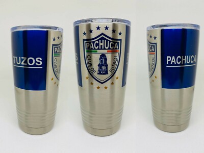 20oz Tumbler Stainless Steel Tuzos De Pachuca Termo Cup. Message me to add name.