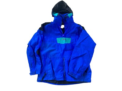 Vtg 90s Columbia Colorblock Pullover Jacket XL Ski Snowboard Vaporwave 80s USA