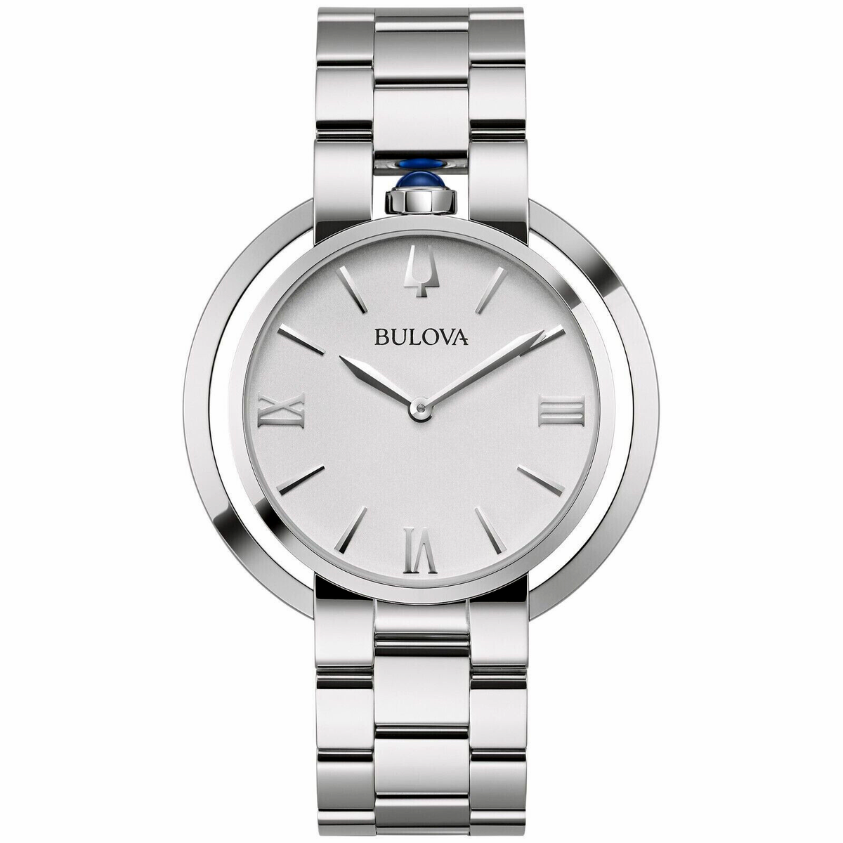 Bulova 96L306 Rubaiyat Collection Sapphire Crystal Silver  display picture 1