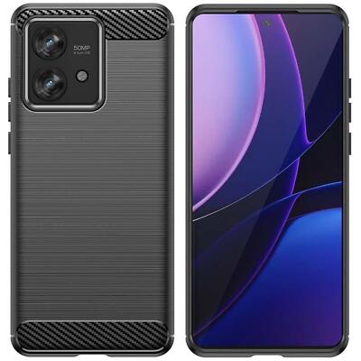 Schutzhülle für Motorola Edge 40 Neo Handy Hülle Tasche Slim Cover Case Schwarz