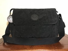Kipling Super Nanny True Black Diaper Nylon Messenger shoulder Laptop Bag