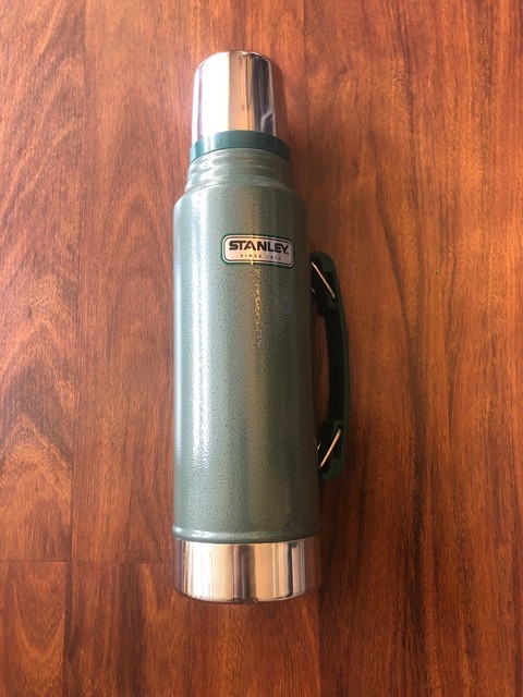 classic vacuum thermos bottle coffee green stanley hammertone 1.1 qt stainless