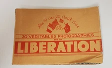 Vintage French Liberation Photo/Postcard Book of 20