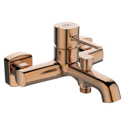 KOLMAN Badewannenarmatur in Rosegold POLA Badarmatur Wannenbatterie