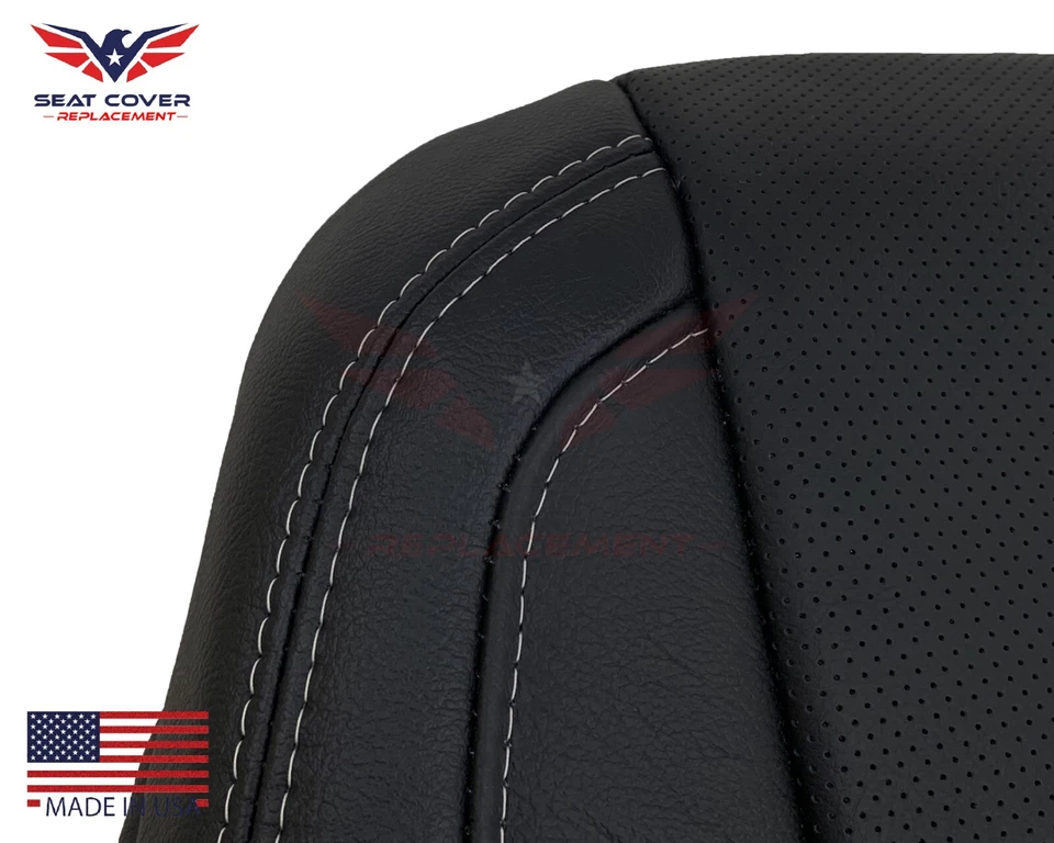 Ford F150 Lariat 2015 2016 2017 conductor o pasajero en fundas de asiento de cuero negro Foto 2 de 4